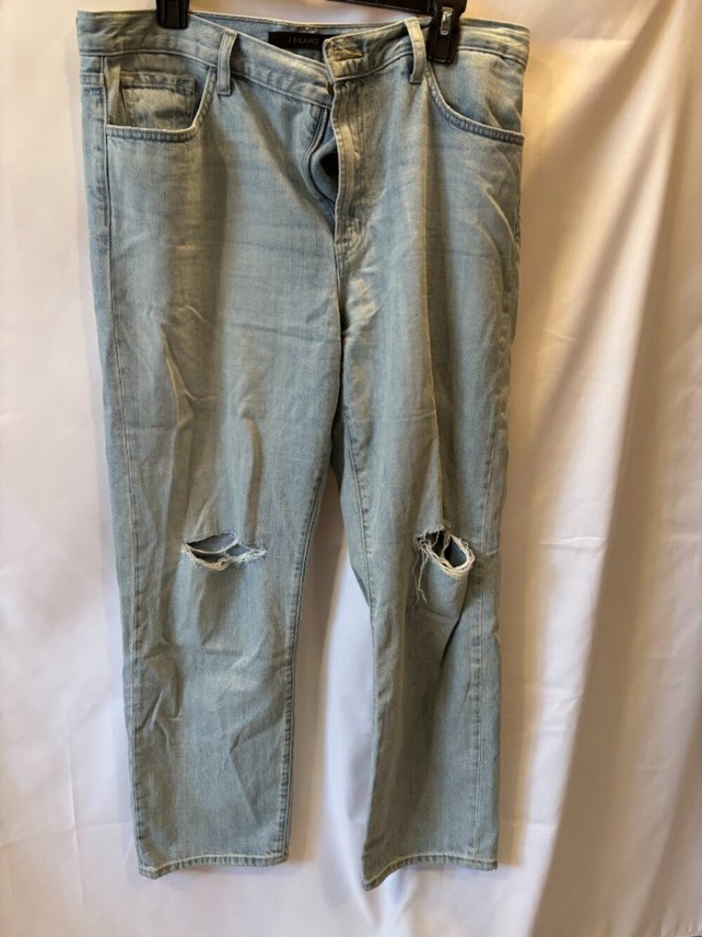 J BRAND Distressed/Ripped Knee Blue Jeans with Pockets - Waist 36"